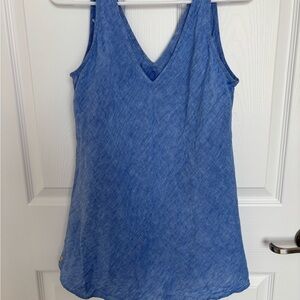 Lilly Pulitzer V-Neck Blue Tank Top